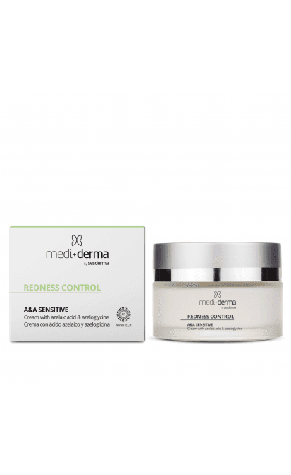 MEDIDERMA HOMECARE A&A SENSITIVE RAUDONĮ MAŽINANTIS VEIDO KREMAS, 50 ML